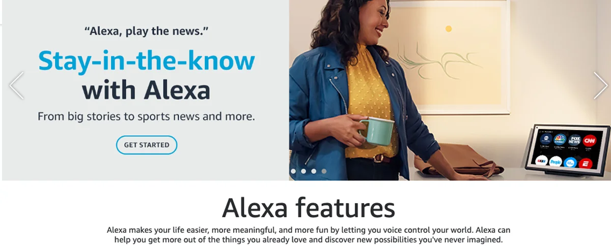 Alexa virtual assistant from Amazon