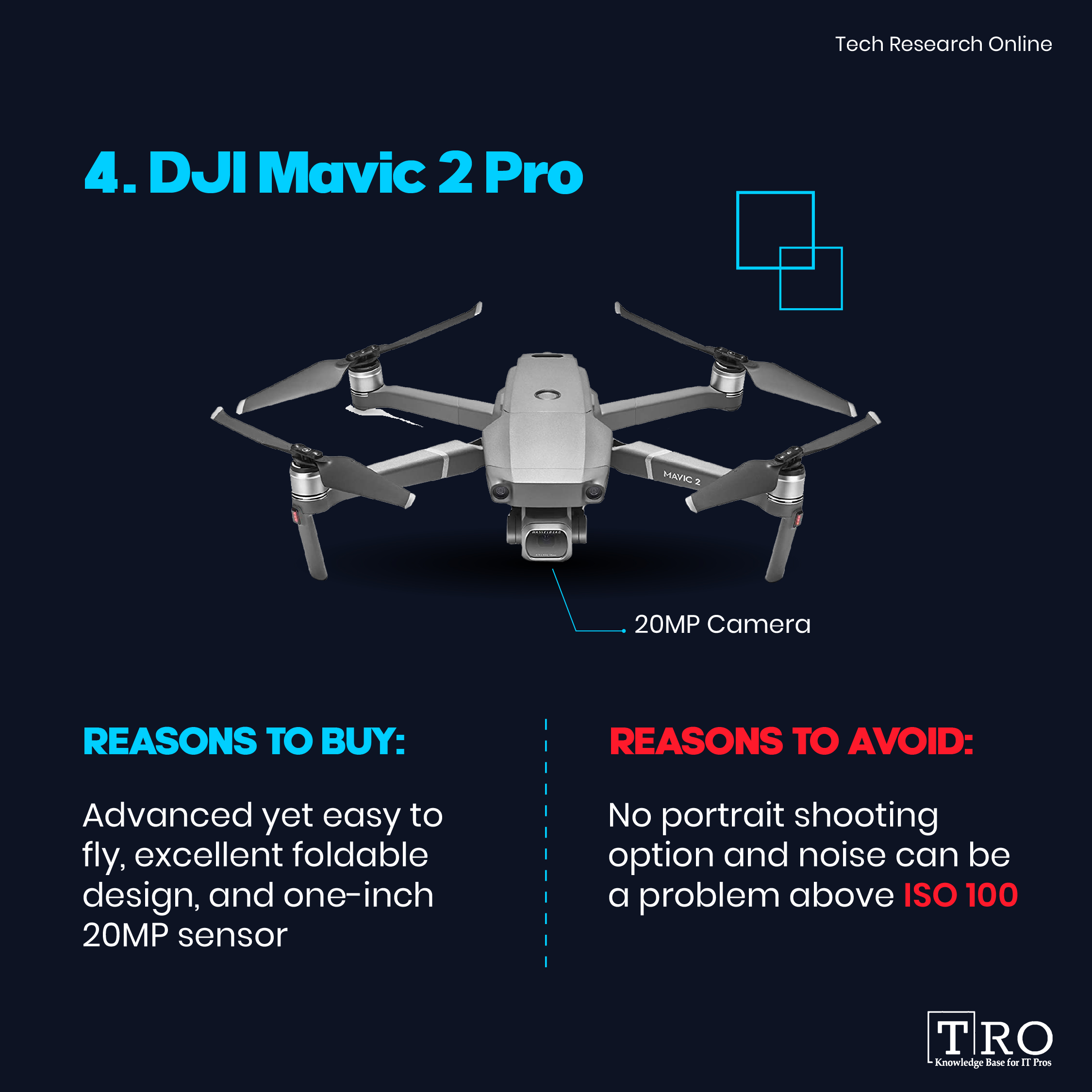 DJI Mavic 2 Pro flying drone