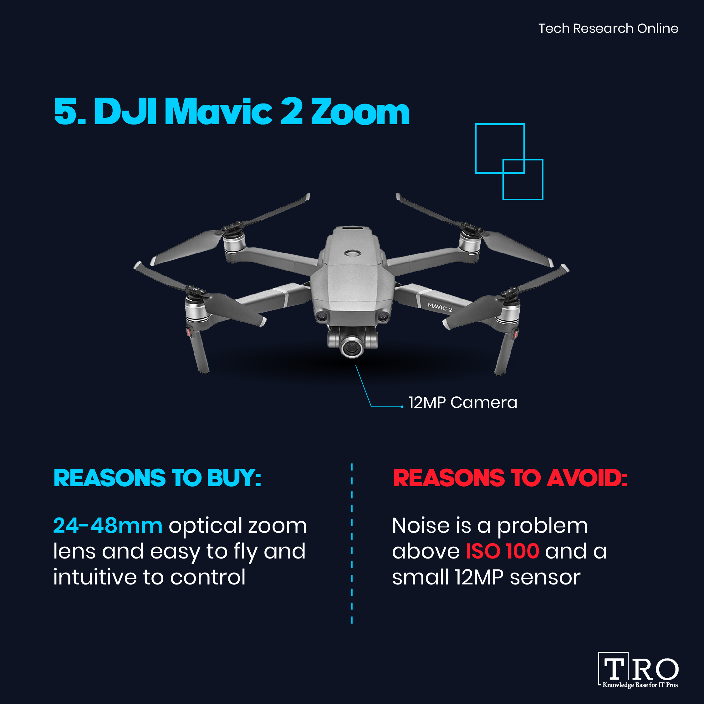 DJI Mavic 2 Zoom flying drone