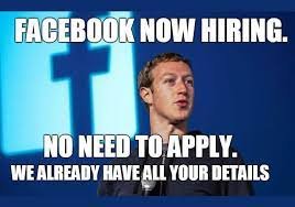Zuckerberg Facebook hiring you dont need to apply we have all your details
