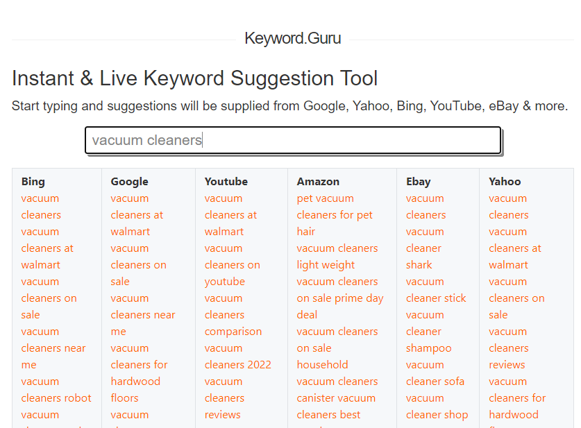 Top 10 free social media keyword search tools