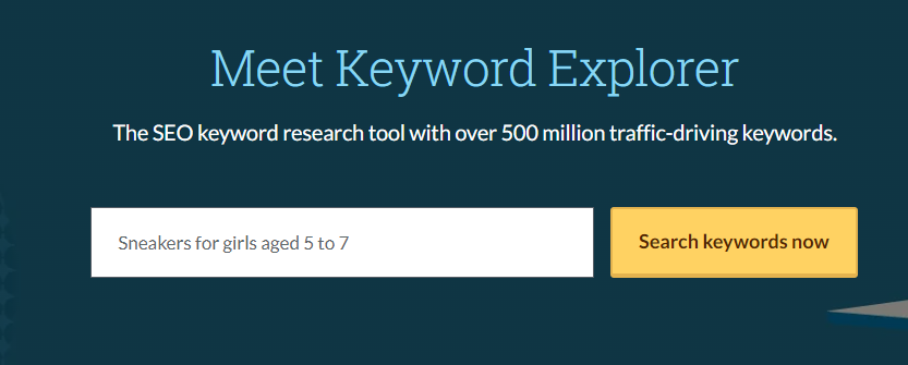 Meet keyword explorer