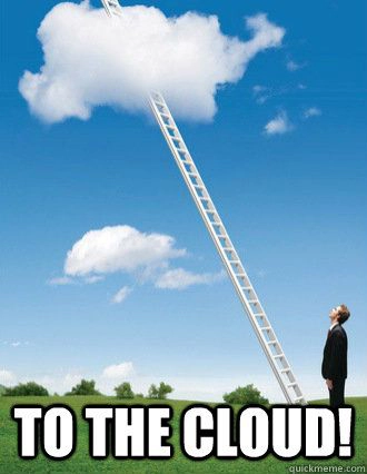 clouds and stairs meme