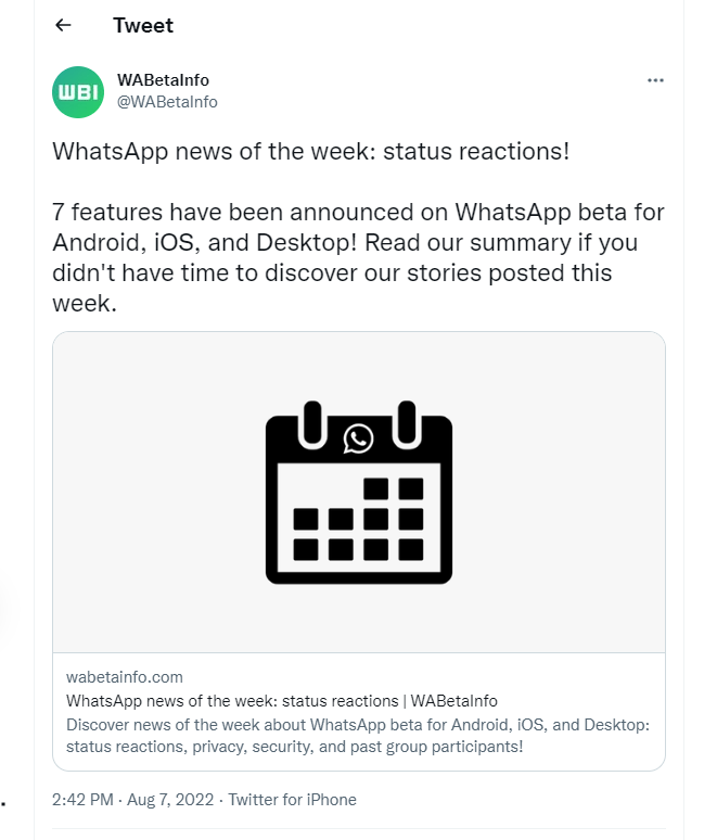 Check Upcoming WhatsApp Updates: