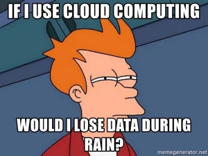Simpson's cloud computing meme