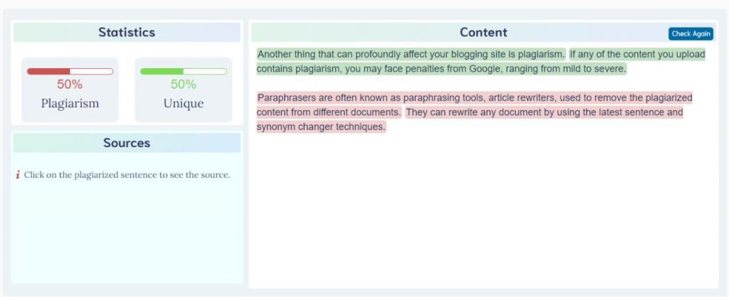 Plagiarism Checkers