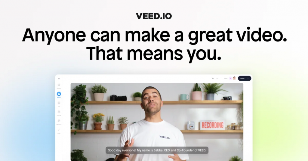 VEED Best Video Editing Software for Mac