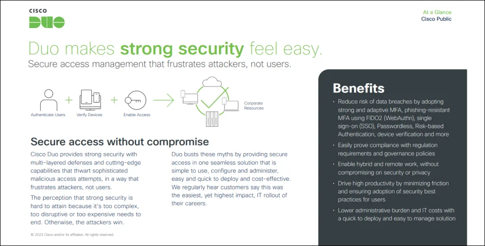 Duo Makes Strong Security Feel Easy