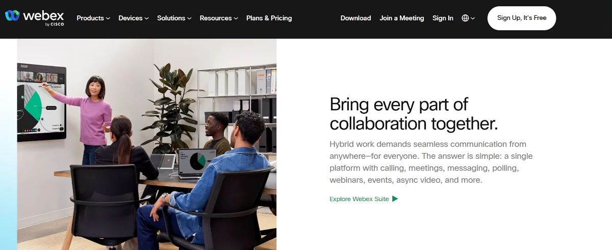 Cisco Webex Meetings app