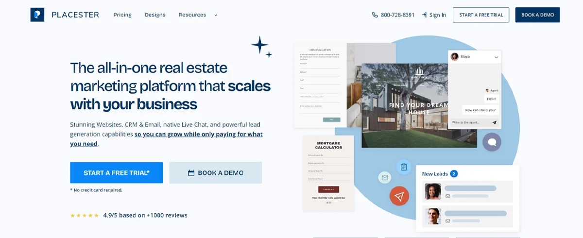 Placester is another real estate marketing platform