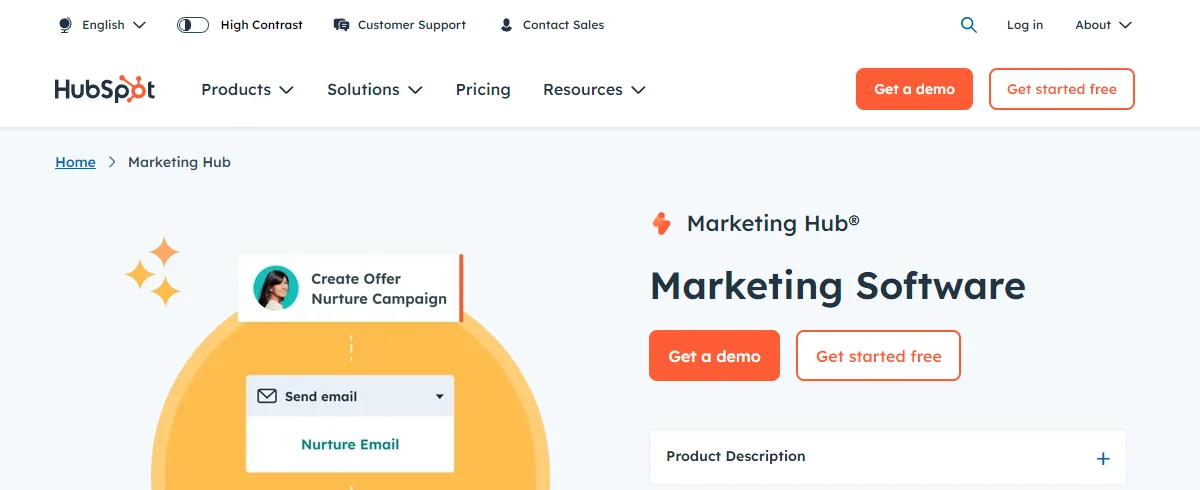 Hubspot marketing automation tool