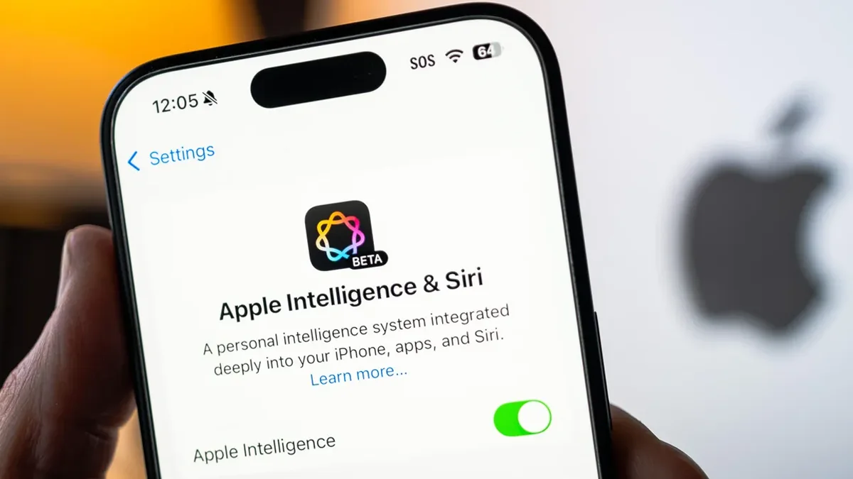 Apple AI notification label