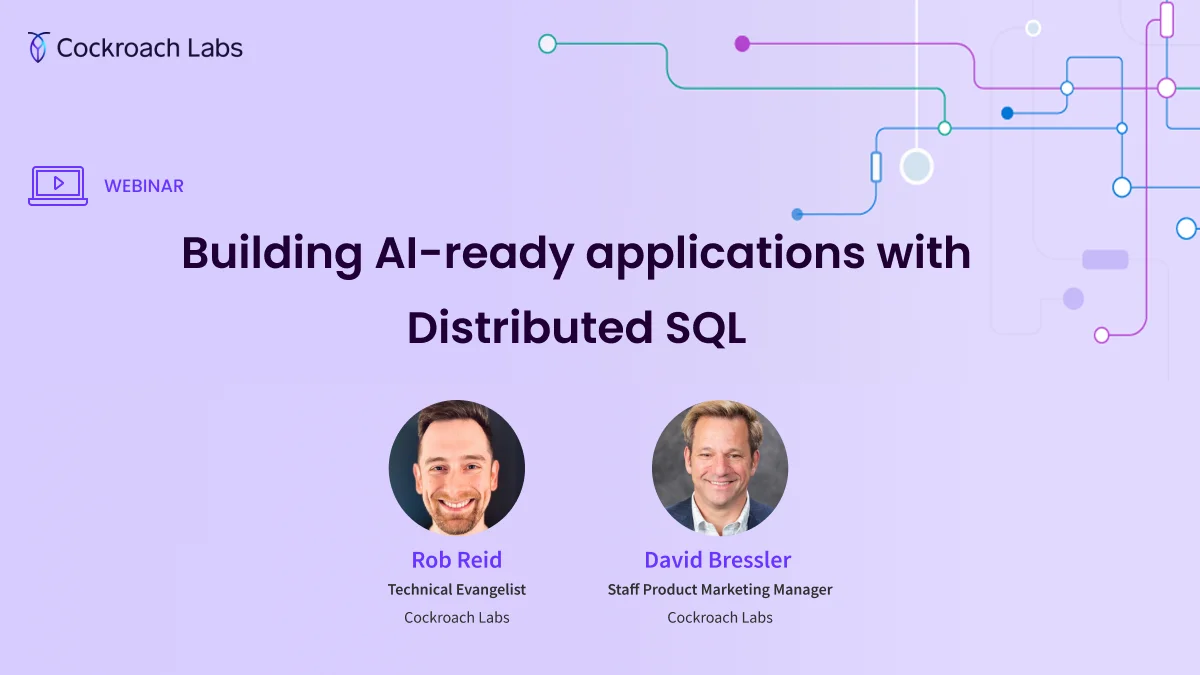 Client Thmbnail Building AI-ready applications with Distributed SQL