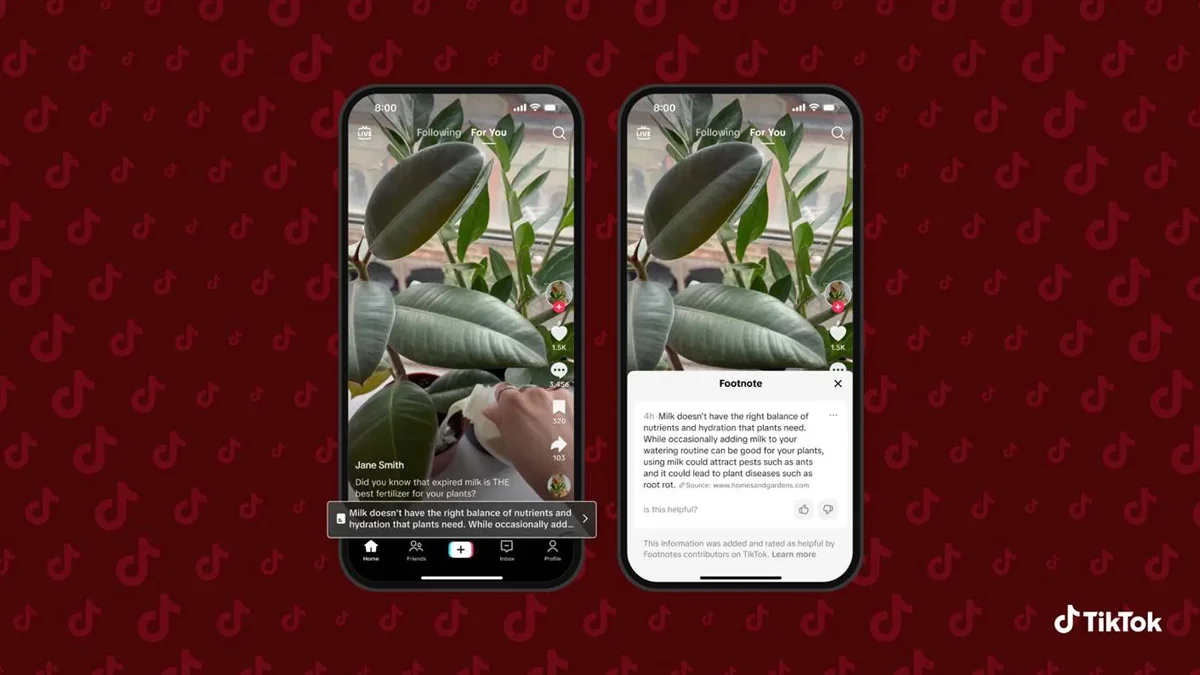 TikTok rolls out Footnotes in the US, a crowdsourced fact-checking tool that lets users add and rate context notes on misleading or false video content
